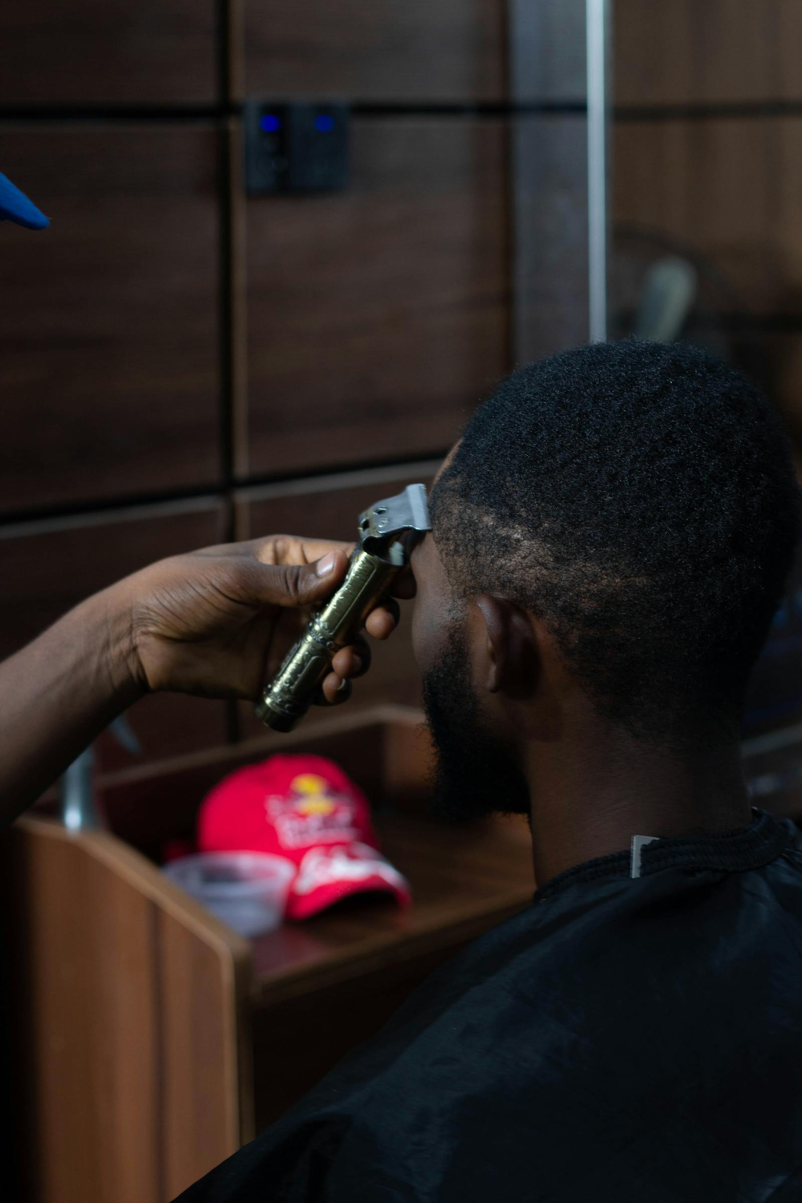 Barber working a clean cut
