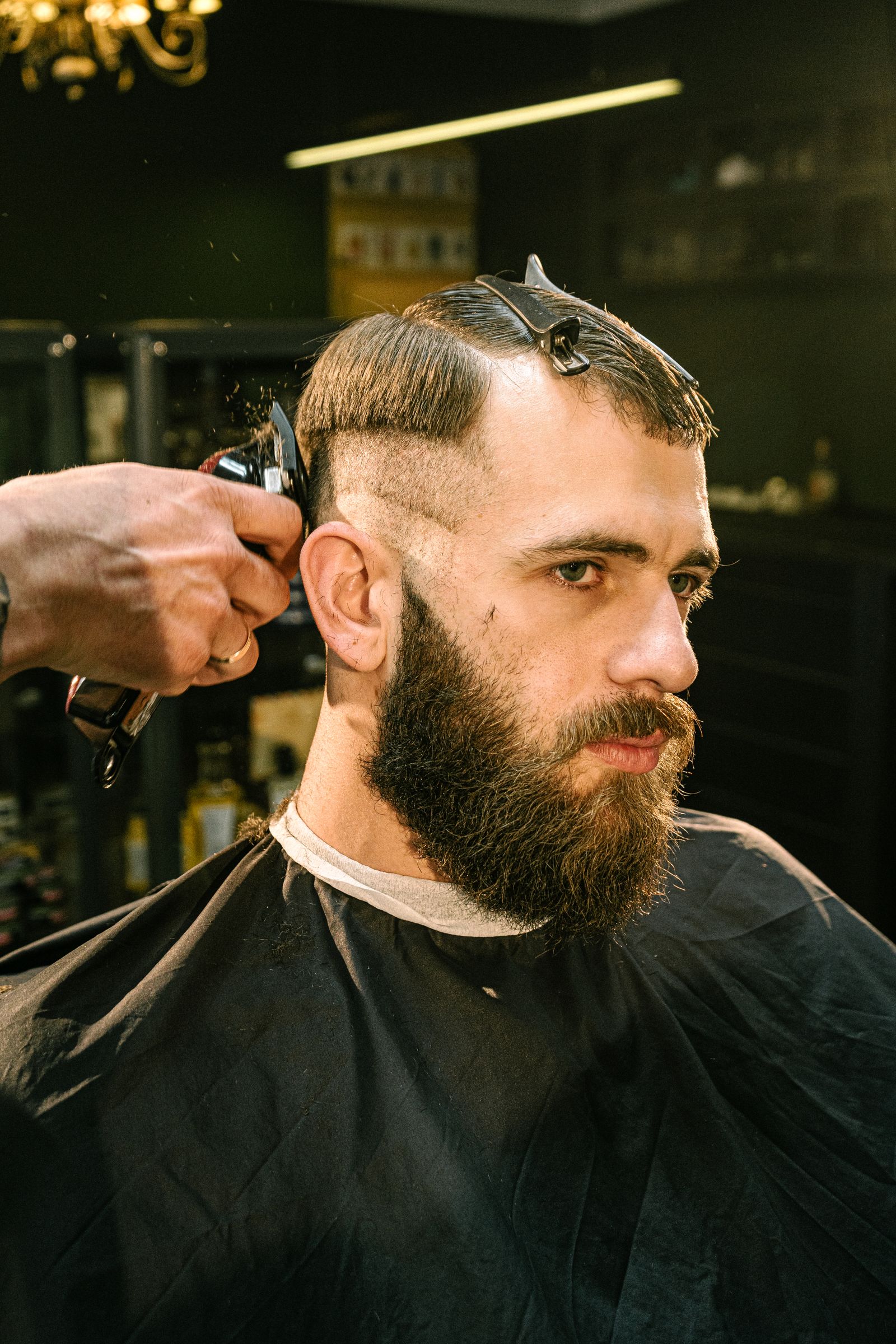 Finished beard and fade
